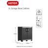 Keter Low Storage Cabinet Garage XL - Stylish & Durable 99 cm