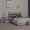 2 PCS Bedside Cabinets with LED Lights - Sonoma Oak