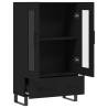 Stylish Highboard Black 69.5x31x115 cm | Hipomarket