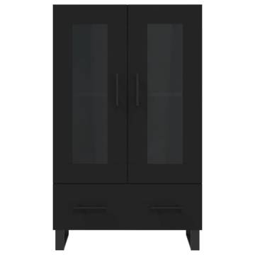 Stylish Highboard Black 69.5x31x115 cm | Hipomarket