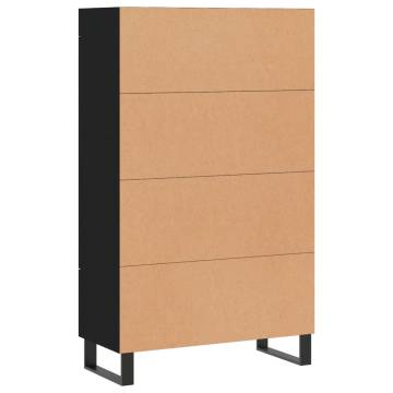 Stylish Highboard Black 69.5x31x115 cm | Hipomarket