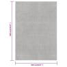 Rug Short Pile Light Grey 240x340 cm - Elegant Home Decor