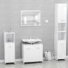 Bathroom Furniture Set High Gloss White Engineered Wood Colour high gloss white Number of 1 Number of Pieces 2 