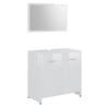 Stylish High Gloss White Bathroom Furniture Set