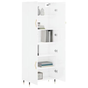 Highboard High Gloss White - Stylish Storage Solution