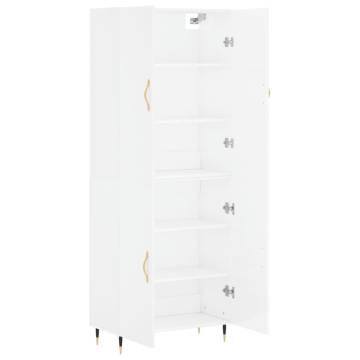 Highboard High Gloss White - Stylish Storage Solution