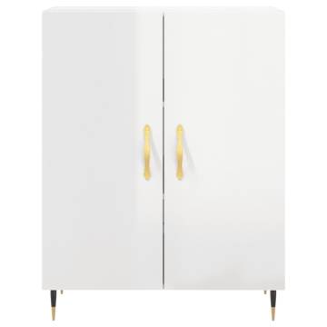 Highboard High Gloss White - Stylish Storage Solution