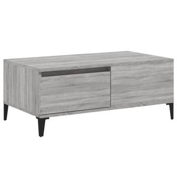 Coffee Table Grey Sonoma - Stylish & Functional | Hipomarket