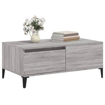 Coffee Table Grey Sonoma - Stylish & Functional | Hipomarket