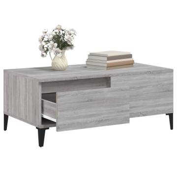 Coffee Table Grey Sonoma - Stylish & Functional | Hipomarket