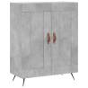 Stylish Highboard in Concrete Grey - 69.5x34x180 cm