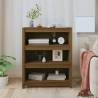 Book Cabinet Honey Brown - Solid Pine Wood 80x35x97 cm