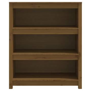 Book Cabinet Honey Brown - Solid Pine Wood 80x35x97 cm