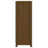 Book Cabinet Honey Brown - Solid Pine Wood 80x35x97 cm