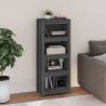 Book Cabinet Grey 50x35x125.5 cm Solid Wood Pine Colour grey Quantity in Package 1 Height 125.5 cm Width 50 cm 