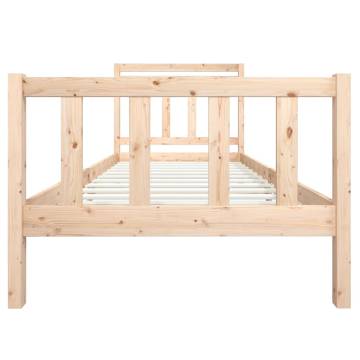 Bed Frame Solid Wood 100x200 cm - Timeless Design