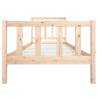 Bed Frame Solid Wood 100x200 cm - Timeless Design