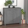 Sideboard HAMAR Dark Grey 85x35x80 cm Solid Wood Pine Colour dark grey Quantity in Package 1 