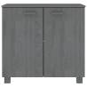 Sideboard HAMAR Dark Grey | Solid Pine Wood 85x35x80 cm