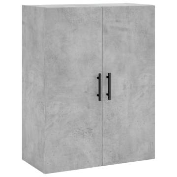 Stylish Highboard Concrete Grey - 69.5x34x180 cm - HipoMarket