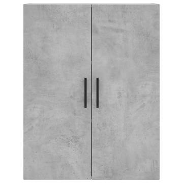 Stylish Highboard Concrete Grey - 69.5x34x180 cm - HipoMarket