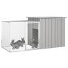 Rabbit Cage Grey 200x91x100 cm - Durable Galvanised Steel