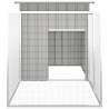 Rabbit Cage Grey 200x91x100 cm - Durable Galvanised Steel