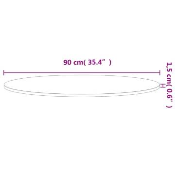 Round Solid Wood Beech Table Top Ø90 cm | Hipomarket