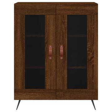 Stylish Highboard Brown Oak | 69.5x34x180 cm | Hipo Market