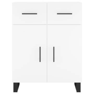 Stylish Highboard White - 69.5x34x180 cm - Engineered Wood