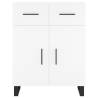 Stylish Highboard White - 69.5x34x180 cm - Engineered Wood