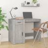 Desk Concrete Grey 100x49x75 cm Engineered Wood Colour concrete grey 