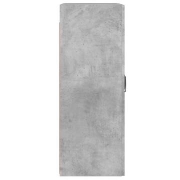 Wall Mounted Cabinets 2 pcs - Concrete Grey Engineered Wood