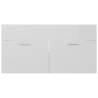 High Gloss White Sink Cabinet - 90x38.5x46 cm | HipoMarket