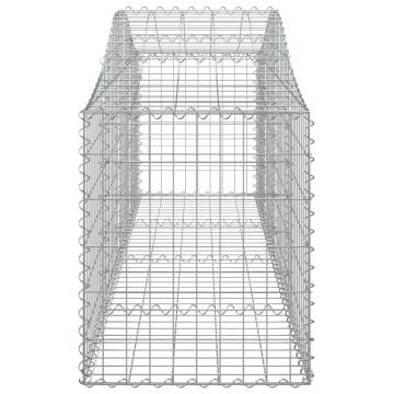 Arched Gabion Baskets 10 pcs - Durable Galvanised Iron