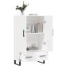 Stylish Highboard White - Modern Storage Solution | HipoMarket