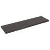 Wall Shelf Dark Brown - Solid Oak 180x50 cm | Hipomarket