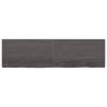 Wall Shelf Dark Brown - Solid Oak 180x50 cm | Hipomarket