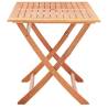 Folding Garden Table 120x70 cm | Solid Eucalyptus Wood