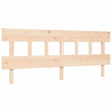 Super King Size Solid Wood Bed Frame with Headboard | HipoMarket