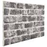 3D Wall Panels - Dark Grey Brick Design (11 pcs) | HipoMarket