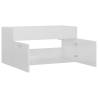 High Gloss White Sink Cabinet - 90x38.5x46 cm | HipoMarket