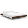 Bed Frame Smoked Oak 135x190 cm Double - Durable & Stylish