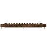 Bed Frame Smoked Oak 135x190 cm Double - Durable & Stylish