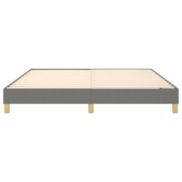 Box Spring Bed Frame Dark Grey 180x200 cm - Super King Size