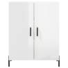 Stylish Highboard High Gloss White - 69.5x34x180 cm