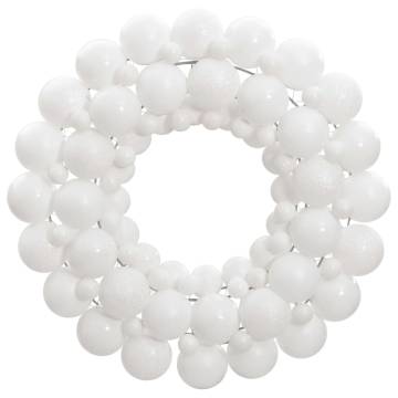 Christmas Wreath White 45 cm - Festive Holiday Decor