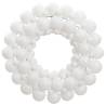 Christmas Wreath White 45 cm Polystyrene Colour white Quantity in Package 1 