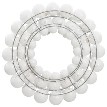 Christmas Wreath White 45 cm - Festive Holiday Decor