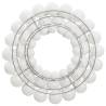 Christmas Wreath White 45 cm - Festive Holiday Decor